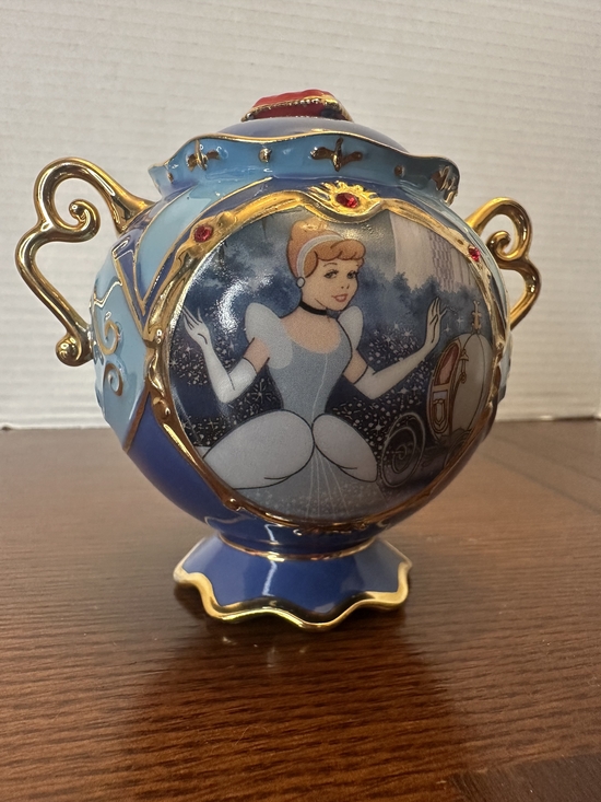 Disney Other - Disney Blue and Gold Cinderella Decorative Music Box